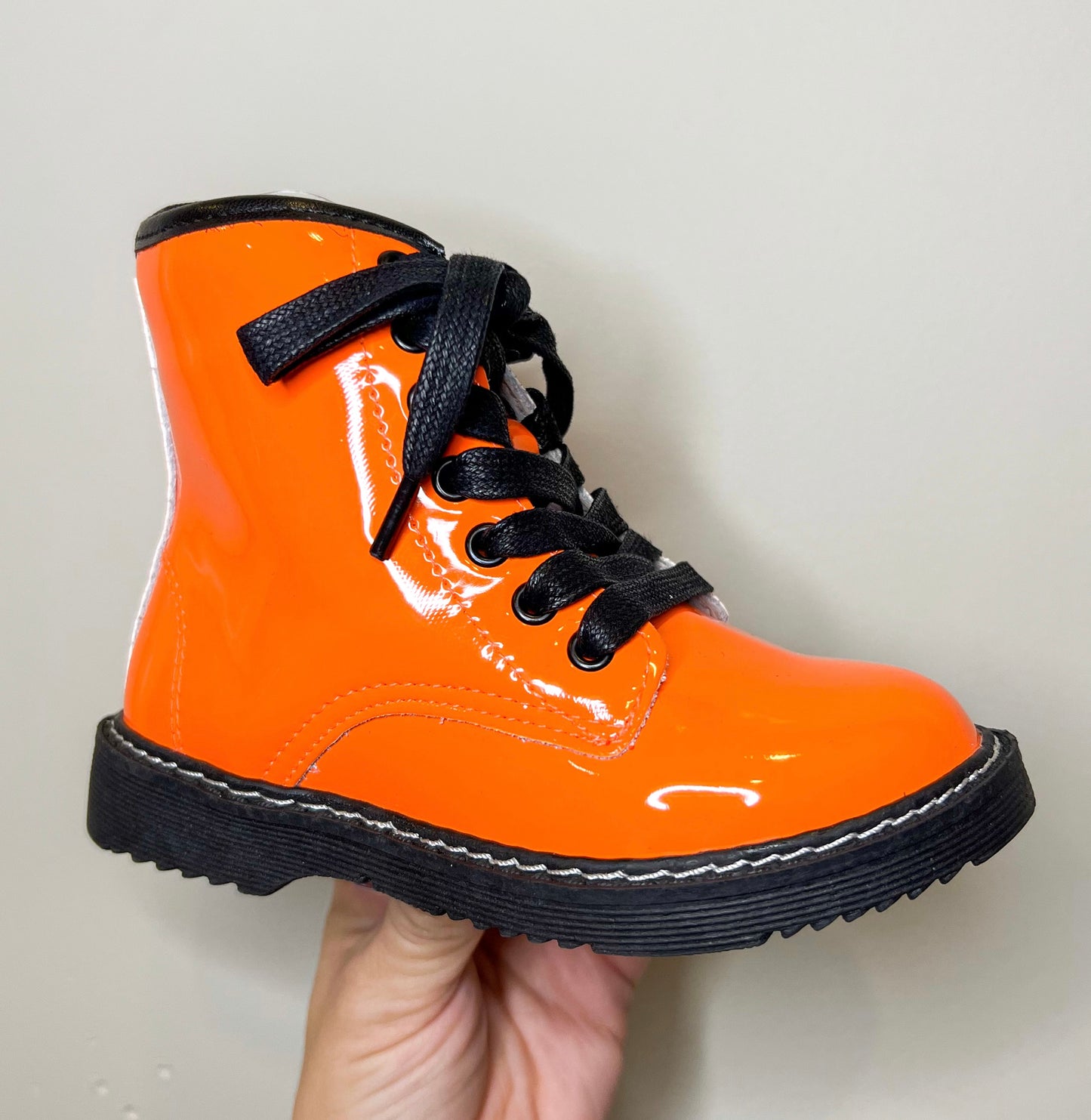 Combat Boot Neon Orange